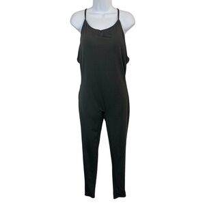 BLACK Crisscross Back Catsuit / Bodysuit Sz XL